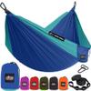 GORILLA GRIP Durable Camping Hammock with Heavy Duty Tree Straps, Portable Hammocks for Outside, Easy to Use Travel Swing Chair, Outdoor Camper Hiker Essentials, Backpacking Gear Gifts, Single, Blue view 1