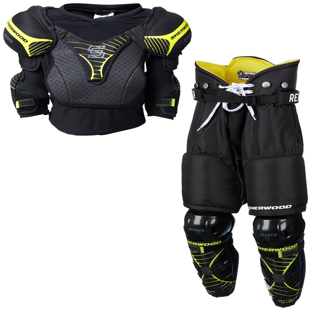 Sub Zero neoprene & nylon Life Jackets Sherwood Rekker Elite Youth Hockey Kit (Medium)