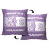 NORTHWEST NHL Seattle Kraken Pillow, 18" x 18", Hockey Fights Cancer view 3