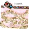 BUTIFULSIC 1 Pc Hip Skirt Tassel Scarf Sequin wrap Boho Belly Skirt Women Belly Dancing Belt wrap Coins s Wrap Short s for Women Fitness Bohemian Dress view 4
