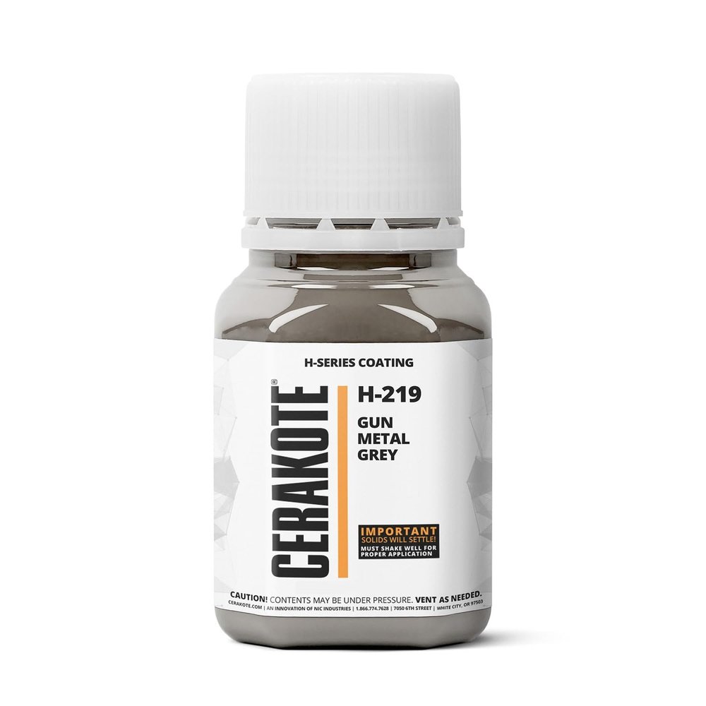 CERAKOTE (Oven Cure) H-Series Gun Metal Grey [ 4oz ] H-219T -Our Ceramic Technology Combines Performance with Color on All- Metals, Polymers + More - (Part B) Included