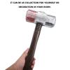 Amosfun Bloody Hammer Halloween Prop Set 2 Pack Long Handle Clown Mallet Cosplay Costume Accessory for Halloween Party and Horror Decoration view 4