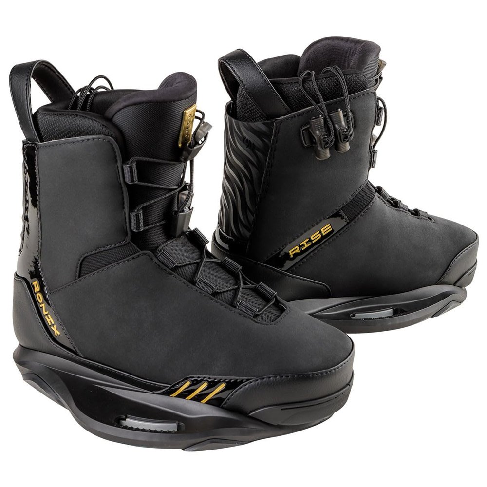 Ronix Wakeboard Binding - Women's Rise - Intuition - Black/Gold - 8