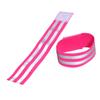 CORHAD High Visibility Reflective Elastic Band Armband Ankle Strap for Jogging Cycling Walking Safety Gear Rosy Pair view 4