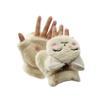 Girls Winter Convertible Mittens Cute Animal Cat Fleece Lined Warm Flap Cover Gloves Mitten for Kids view 2