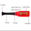 29" High Grade-Pro Maple Flat Half Paddle Training Baseball & Softball Bat Lenght:29"/ Weight: 17oz/ Flat Barrel: 2.75" for Youth & Adult Players in Red & Black by Player Sports Goods LLC view 3