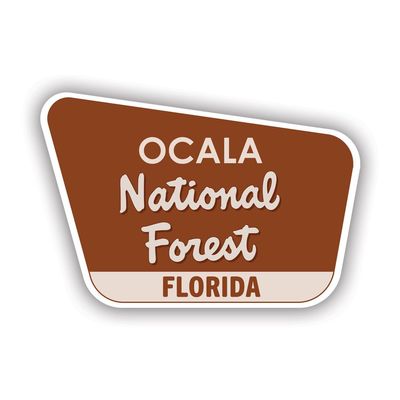 Ocala National Forest Florida fl - Color Sticker - Decal - Diecut - Florida fl Explore Hike Hiking Travel Camp Camping - 2" x 1.31"