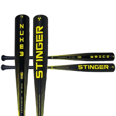 Stinger Sports Nuke 3 Aluminum BBCOR Certified -3 Baseball Bat, 31 28oz
