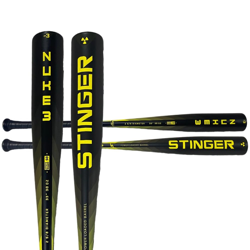 Stinger Sports Nuke 3 Aluminum BBCOR Certified -3 Baseball Bat, 31 28oz
