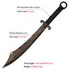 SV 0183 Handmade cast Manganese Steel 52HRC Machete Sharp, Full Tang, Outdoor, Hunting, Camping, Hiking, Survival, Leather Sheath, 29.3 inches view 2