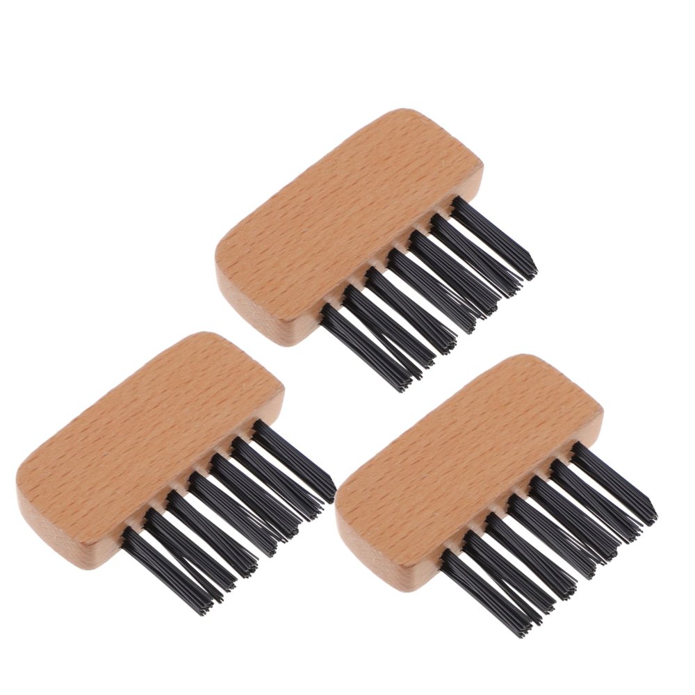 Anneome Baseball Protective Gear 3pcs Home Plate Brush for Softball Wood Handle