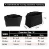 LOUKAYCCI Felt Purse Organizer Insert for Longchamp Le Pliage L Handbag Insert (Large, Black) view 2