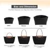 LOUKAYCCI Felt Purse Organizer Insert for Longchamp Le Pliage L Handbag Insert (Large, Black) view 4