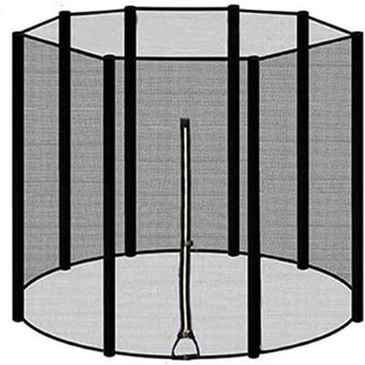 MDybf 16 Foot Jumping Net Replacement Net with Zipper, Suitable for Circular Trampoline Easy to Assemble, Only Net