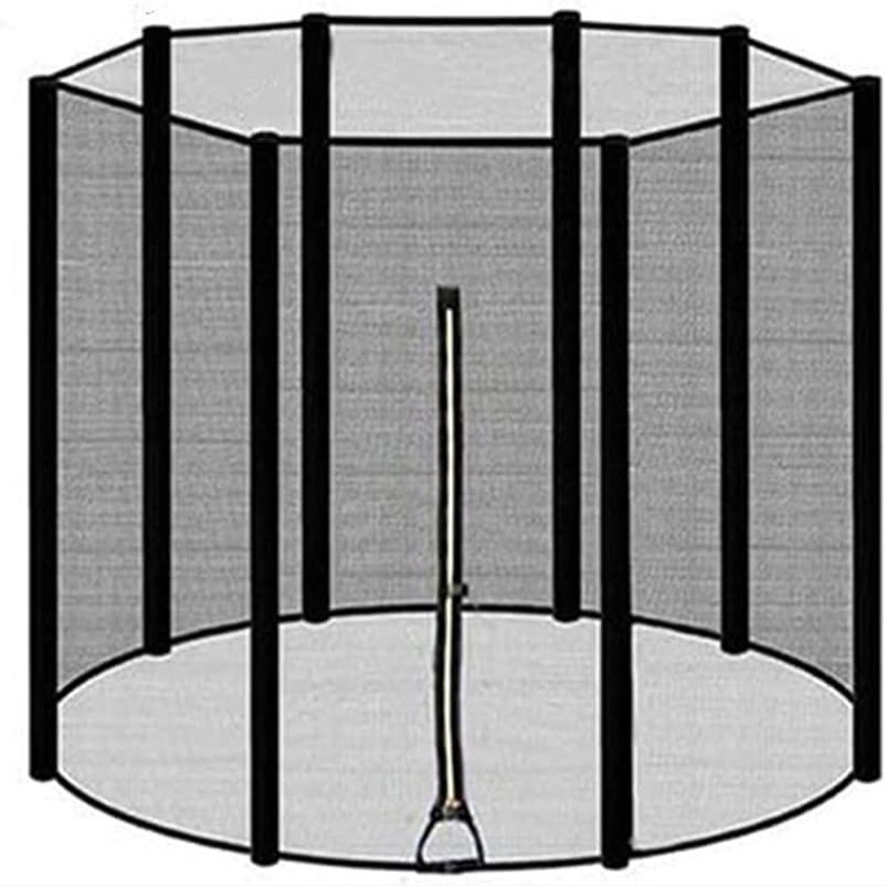 MDybf 16 Foot Jumping Net Replacement Net with Zipper, Suitable for Circular Trampoline Easy to Assemble, Only Net