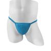 BreakEgg Men's Sexy Strap Thong Underwear with Athletic Supporter G-String Thong Underwear for Men (Blue,One Size) view 3