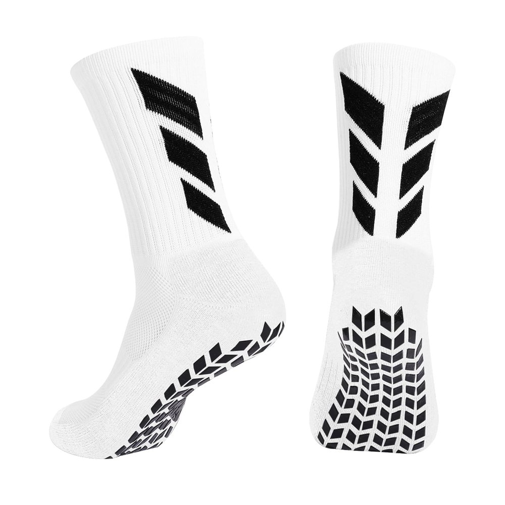 MENDENG White Soccer Socks Youth Socks Men Non Slip Socks Womens py Hiking Football Accessories Basketball Hockey Athletic Training Socks