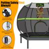 Cylivolk 7FT Trampoline for Kids, Heavy Duty Recreational Trampolines Toddler Trampoline with Enclosure Net Ladder Indoor Outdoor Trampolin CPC Approved view 3