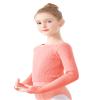 Phoeswan Kids Girl's Ballet Sweater, Soft Warm Up Active Sweater, Pullover Dance Sweater for Leotards (Lotus 4-5T) view 2