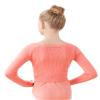 Phoeswan Kids Girl's Ballet Sweater, Soft Warm Up Active Sweater, Pullover Dance Sweater for Leotards (Lotus 4-5T) view 3