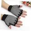 BESPORTBLE 3pcs Non- Half Finger Workout Gloves Comfortable Knitted Cotton Gloves for Yoga Sports Fitness Breathable Design for Various Occasions Black view 4