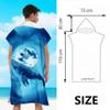 LOMTRATS Quick Dry Surf Poncho Changing Towel Robe Hoodie for Men Women,Swimming Beach Surfing Diving Home Hot Springs BathingAdult-M view 4
