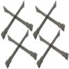 Branded Boards | Made in USA | Portable Campfire Trivet Grate | Use Under Can to Protect Table | Use on Top of Can as Stove Grate Cook Top | Food Grade Stainless Steel | Compact & Lightweight (4-Pack) view 1