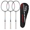 YAKS 4U4G Professional Carbon Fiber Badminton Racket - Durable & Lightweight Black&Blue view 1