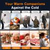 2 Pack AI Hand Warmers Rechargeable, Electric Hand Warmer Reusable, USB Handwarmers, Outdoor/Indoor/Golf/Camping/Hunting/Watch Football/Baseball/Warm Gifts for Men Women Kid Birthday view 4