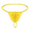BreakEgg Men's Sexy Strap Thong Underwear with Athletic Supporter G-String Thong Underwear for Men (Yellow,One Size) view 1