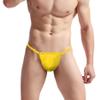 BreakEgg Men's Sexy Strap Thong Underwear with Athletic Supporter G-String Thong Underwear for Men (Yellow,One Size) view 2