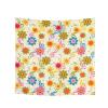 Coloranimal Retro 70s Groovy Hippie Flower Aesthetic Music Notes Head Scarf for Women Ladies Silk Feeling Square Fashion Scarf Hair Wrapping Shawls Sleeping Bandana Hair Scarf 53cm x 53cm view 1