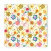 Coloranimal Retro 70s Groovy Hippie Flower Aesthetic Music Notes Head Scarf for Women Ladies Silk Feeling Square Fashion Scarf Hair Wrapping Shawls Sleeping Bandana Hair Scarf 53cm x 53cm view 2