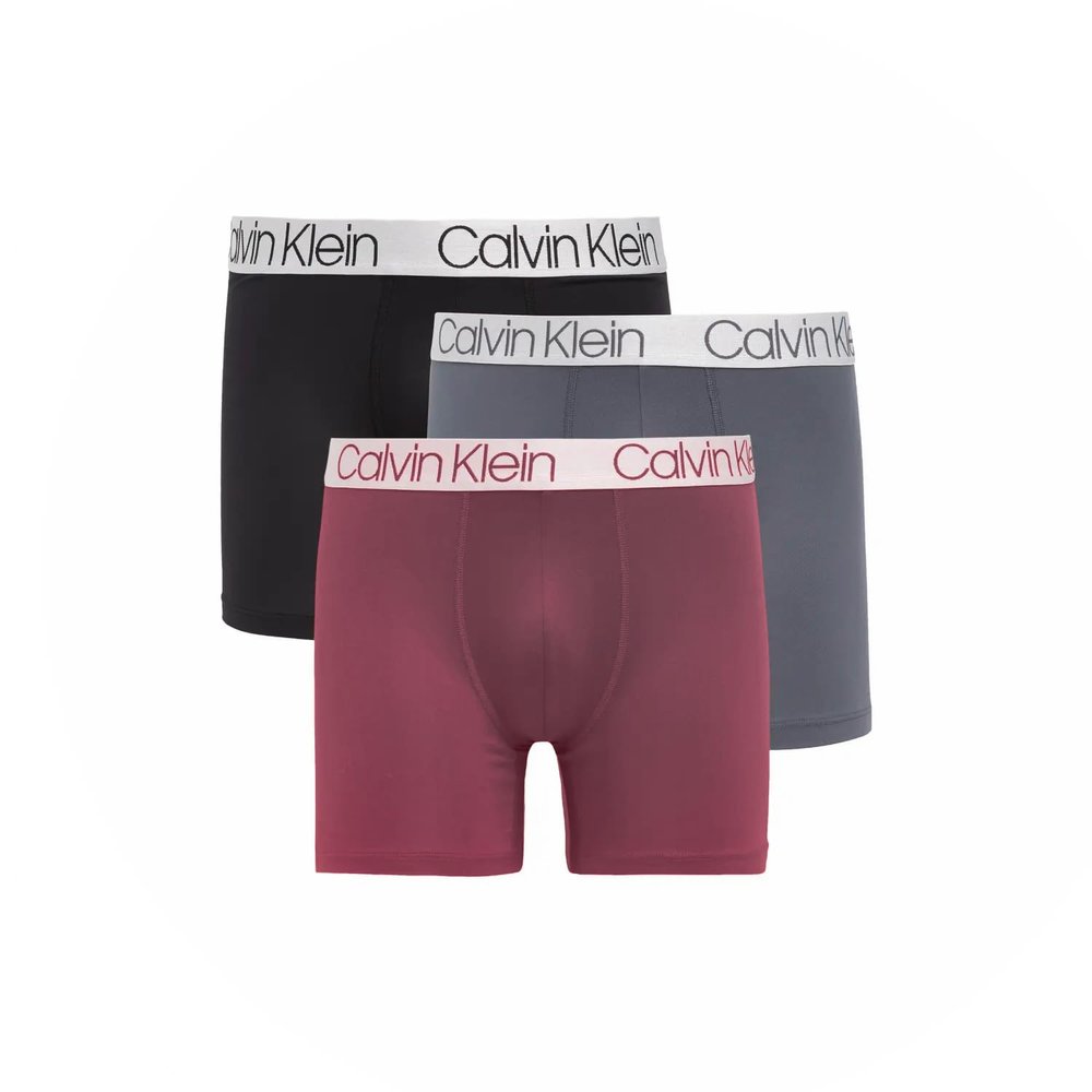 Calvin Klein Men`s Microfiber Boxer Briefs Pack of 3 (B(NP2214-502)/G, X-Large)