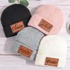 Custom Baby Beanie Knit Toddler Hat with Name Personazlied Toddler Winter Warm Hat for Chritmas Gift (Beanies) view 2