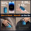 2 Pack AI Hand Warmers Rechargeable, Electric Hand Warmer Reusable, USB Handwarmers, Outdoor/Indoor/Golf/Camping/Hunting/Watch Football/Baseball/Warm Gifts for Men Women Kid Birthday view 4