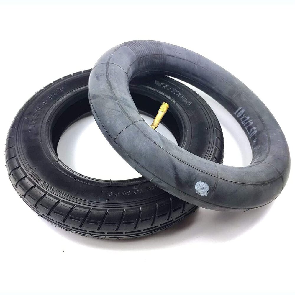 10 Inch Rubber Tires 10x2.0 (54-152) Free Pneumatic Tires Electric Scooter Explosion Proof Tires, Fits Gas Scooter Electric Scooter 2-wheel Smart Self Balancing Scooter