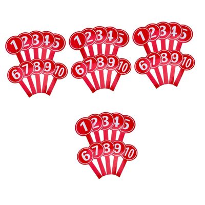 NOLITOY 40pcs Handheld Scoring Boards for Voting and Competitions Lightweight and Portable Score Paddles for Classrooms Sports Events and Parties