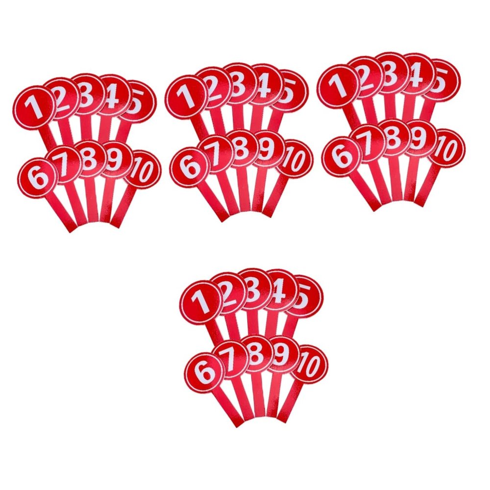 NOLITOY 40pcs Handheld Scoring Boards for Voting and Competitions Lightweight and Portable Score Paddles for Classrooms Sports Events and Parties