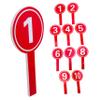 NOLITOY 40pcs Handheld Scoring Boards for Voting and Competitions Lightweight and Portable Score Paddles for Classrooms Sports Events and Parties view 4