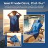 LOMTRATS Quick Dry Surf Poncho Changing Towel Robe Hoodie for Men Women,Swimming Beach Surfing Diving Home Hot Springs BathingAdult-M view 4