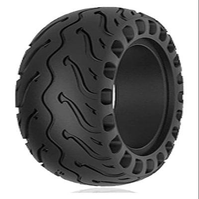 Scooter Replacement Tyre, Electric Scooter Tire, Honeycomb Hollow Shock Absorption, High Elasticity for Front Scooter tires (Color : Black, Size : 10X2.125)