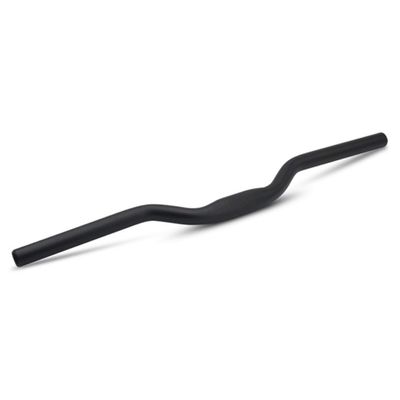 25.4*600mm Mountain Bike Riser Handlebar Rise 30/50/90MM Aluminum Alloy U Style MTB Handlebars Suitable For Folding Bike Cycling Racing XC DH Bicycle Handle Black ( Color : Rise 30mm , Size : 600MM )