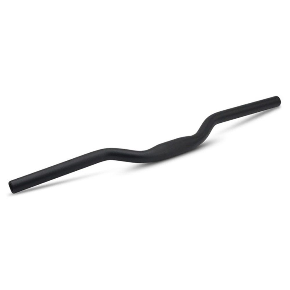25.4*600mm Mountain Bike Riser Handlebar Rise 30/50/90MM Aluminum Alloy U Style MTB Handlebars Suitable For Folding Bike Cycling Racing XC DH Bicycle Handle Black ( Color : Rise 30mm , Size : 600MM )