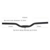 25.4*600mm Mountain Bike Riser Handlebar Rise 30/50/90MM Aluminum Alloy U Style MTB Handlebars Suitable For Folding Bike Cycling Racing XC DH Bicycle Handle Black ( Color : Rise 30mm , Size : 600MM ) view 2