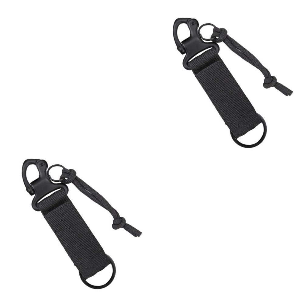 BESPORTBLE 2pcs Multi-Purpose Key Buckle for Outdoor Activities Climbing Keychain Lanyard Sturdy Carabiner Belt Clip