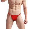 BreakEgg Men's Sexy Strap Thong Underwear with Athletic Supporter G-String Thong Underwear for Men (Red,One Size) view 2