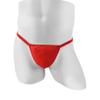 BreakEgg Men's Sexy Strap Thong Underwear with Athletic Supporter G-String Thong Underwear for Men (Red,One Size) view 3