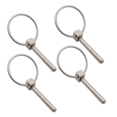 4Packs of Stainless Steel 316 Dia. 6mm(1/4in) Farm Tractors Trailers Diggers Lynch Pin Hitch Trailer Pins Boat Trailer Parts Tractor Parts Truck Linch Pin(4pcs)