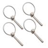 4Packs of Stainless Steel 316 Dia. 6mm(1/4in) Farm Tractors Trailers Diggers Lynch Pin Hitch Trailer Pins Boat Trailer Parts Tractor Parts Truck Linch Pin(4pcs) view 1